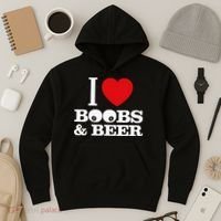 I Love Boobs And Beer Hoodie thumb 3