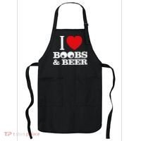 I Love Boobs And Beer Apron thumb 0