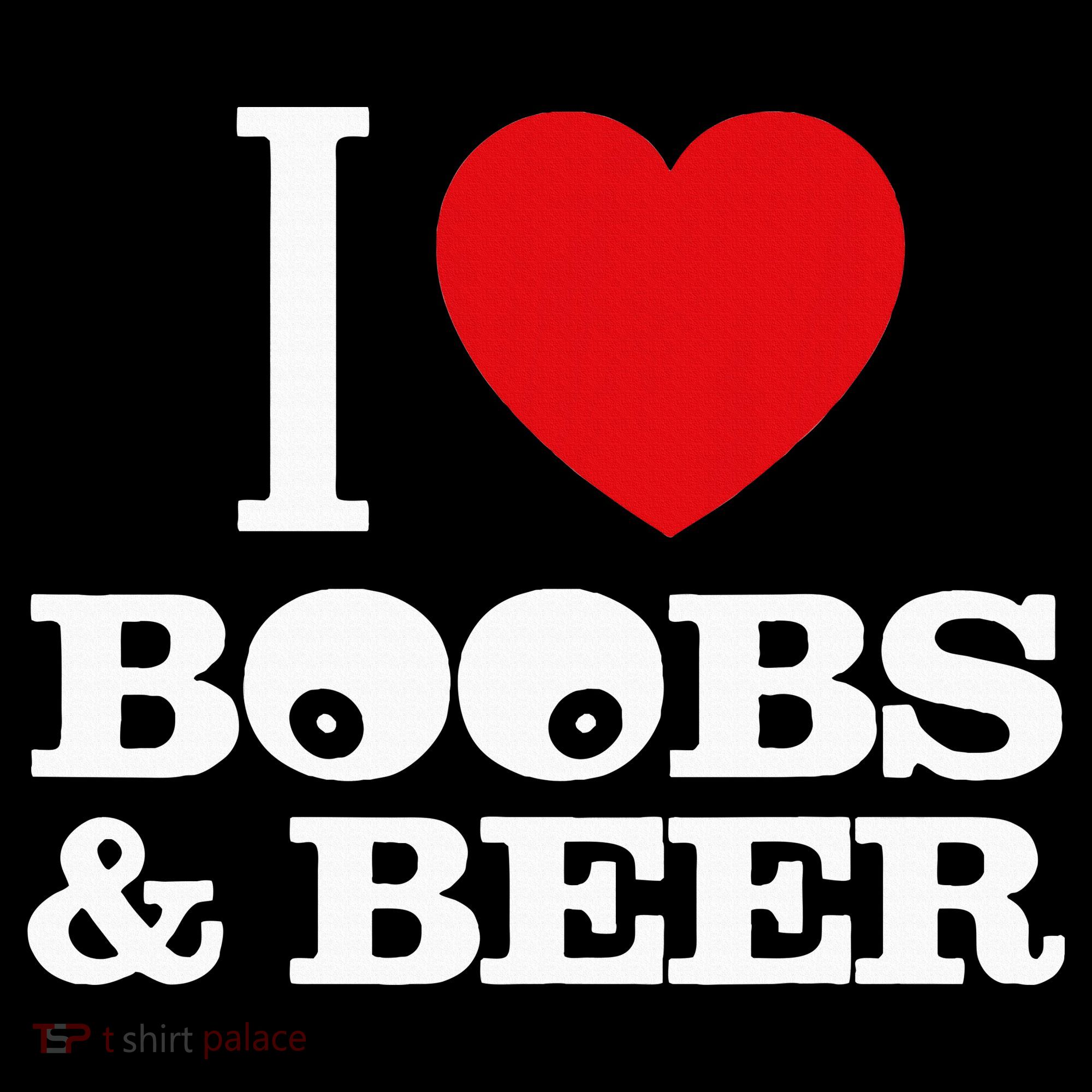 I Love Boobs And Beer Coaster