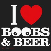 I Love Boobs And Beer Hat thumb 2