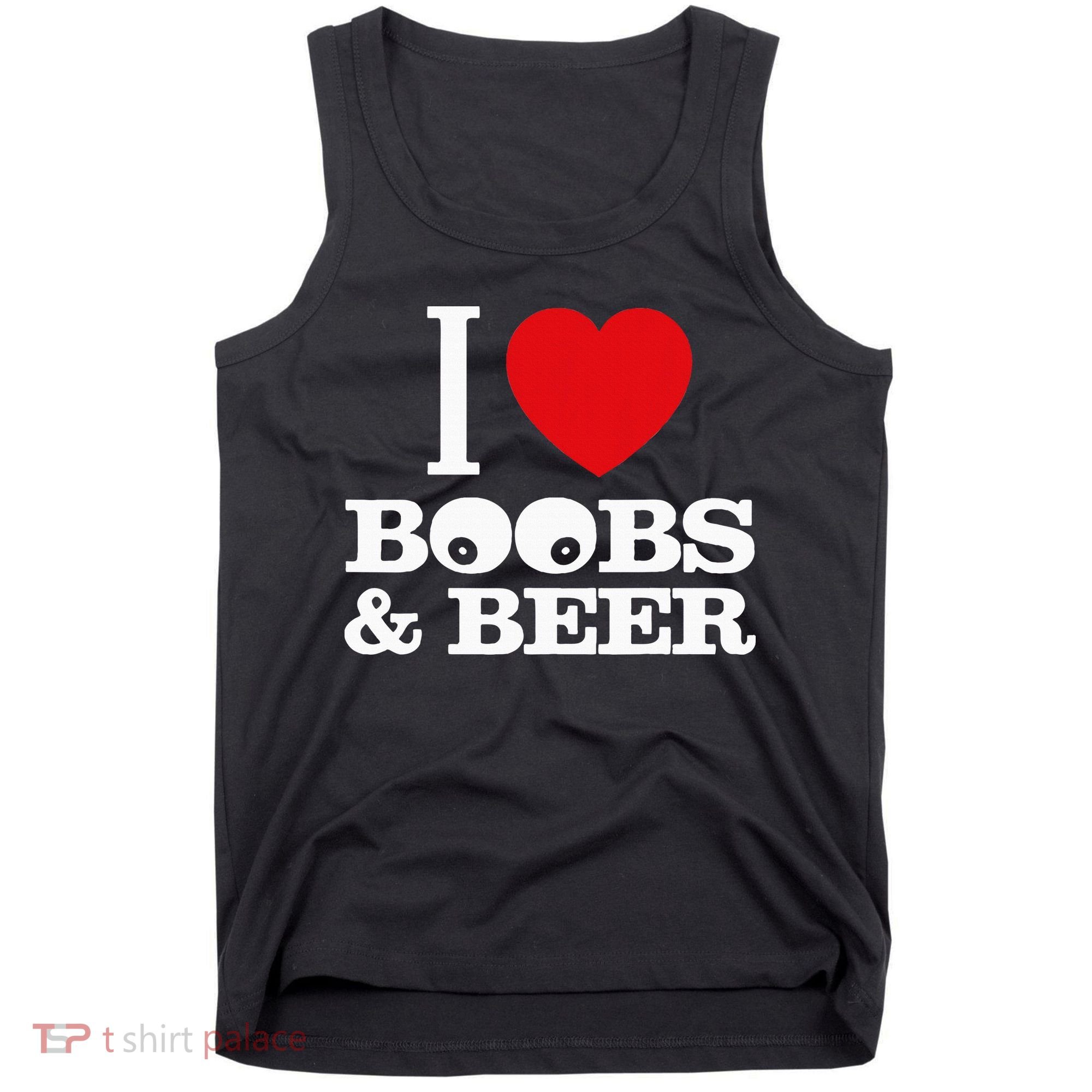 I Love Boobs And Beer Tank Top