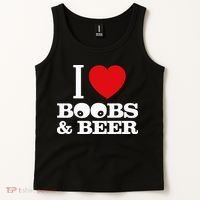 I Love Boobs And Beer Tank Top thumb 2