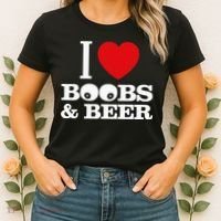 I Love Boobs And Beer Women's T-Shirt thumb 2