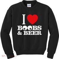 I Love Boobs And Beer Kids Sweatshirt thumb 0