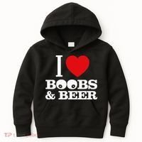 I Love Boobs And Beer Kids Hoodie thumb 0