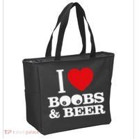 I Love Boobs And Beer Tote Bag thumb 2