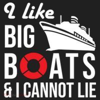 I Like Big Boats And I Cannot Lie Cruise Ship Sailing Cool Gift Women's Sweatshirt thumb 2