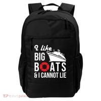 I Like Big Boats And I Cannot Lie Cruise Ship Sailing Cool Gift Backpack thumb 0