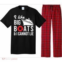 I Like Big Boats And I Cannot Lie Cruise Ship Sailing Cool Gift Pajama Set thumb 0