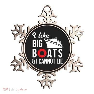 I Like Big Boats And I Cannot Lie Cruise Ship Sailing Cool Gift Ornament