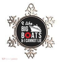 I Like Big Boats And I Cannot Lie Cruise Ship Sailing Cool Gift Ornament thumb 0