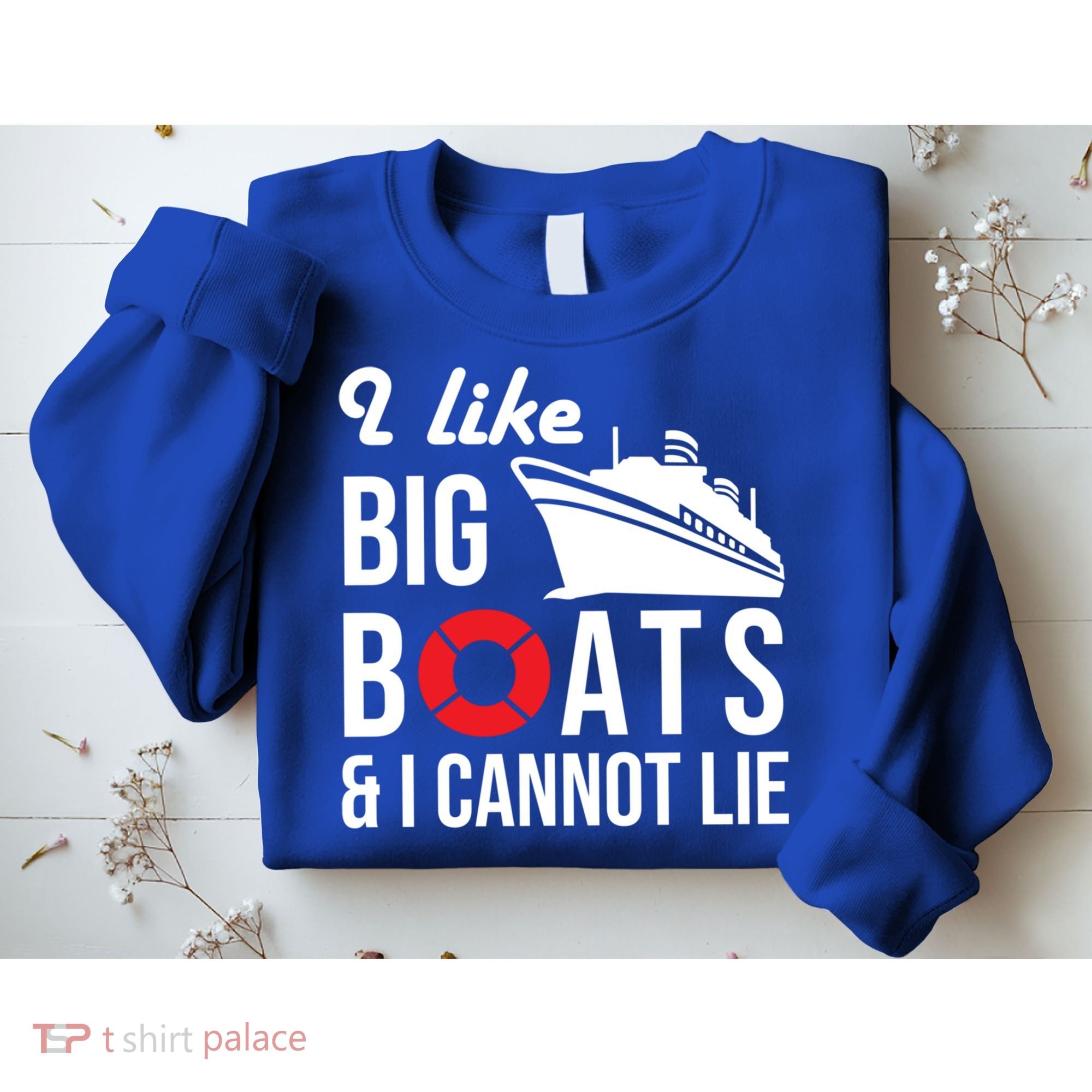 I Like Big Boats And I Cannot Lie Cruise Ship Sailing Cool Gift Sweatshirt