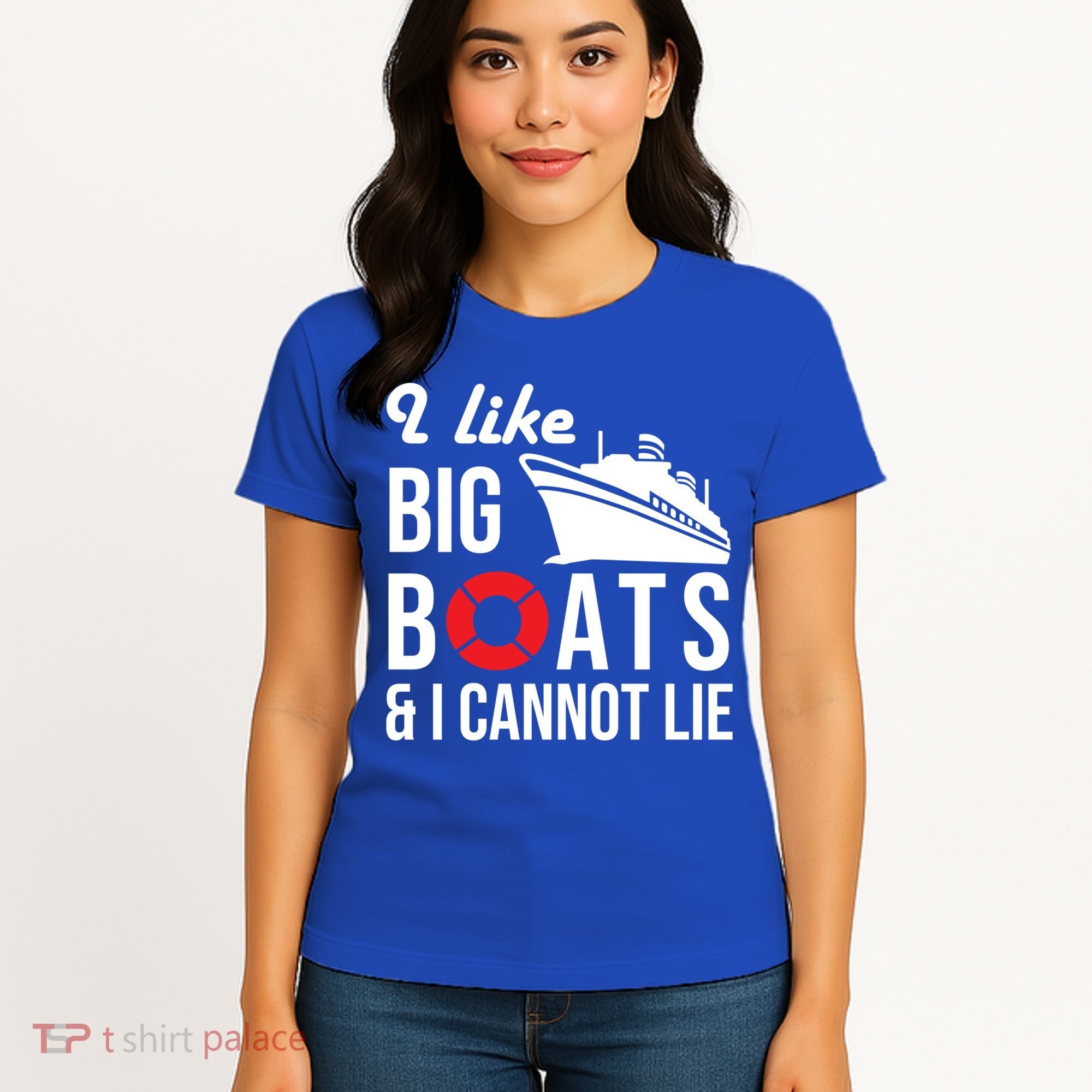 I Like Big Boats And I Cannot Lie Cruise Ship Sailing Cool Gift Women's T-Shirt