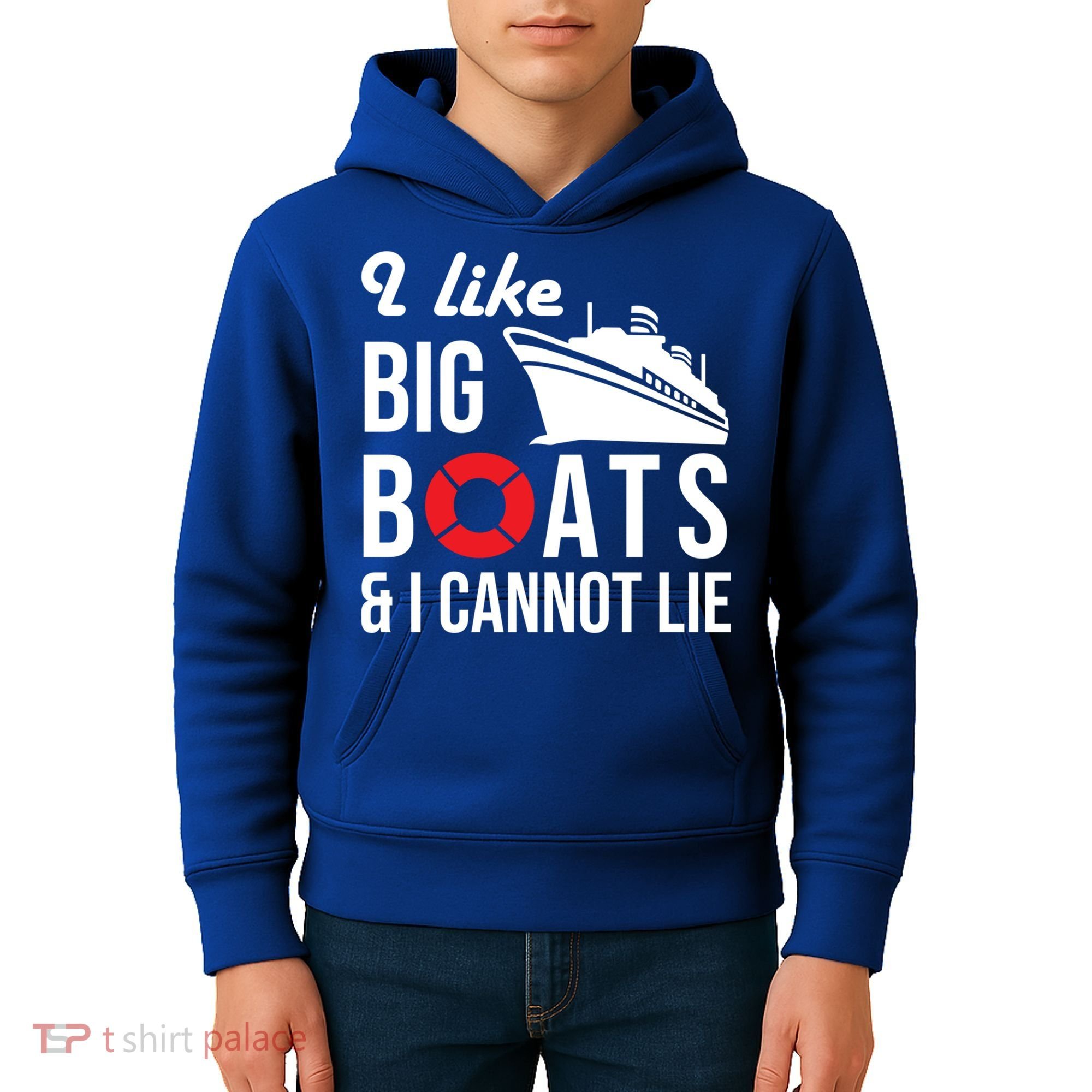 I Like Big Boats And I Cannot Lie Cruise Ship Sailing Cool Gift Kids Hoodie