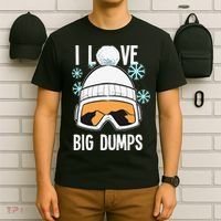 I Love Big Dumps Snowboarder Snowboarding Freestyle Boarder T-Shirt thumb 6