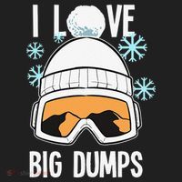 I Love Big Dumps Snowboarder Snowboarding Freestyle Boarder Hat thumb 2