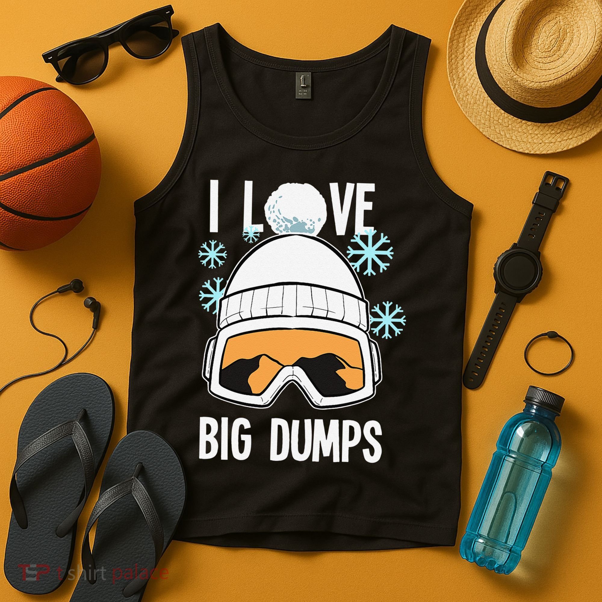 I Love Big Dumps Snowboarder Snowboarding Freestyle Boarder Tank Top