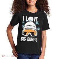 I Love Big Dumps Snowboarder Snowboarding Freestyle Boarder Kids T-Shirt thumb 2