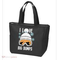 I Love Big Dumps Snowboarder Snowboarding Freestyle Boarder Tote Bag thumb 3
