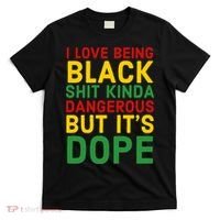 I Love Being Black It's Dope Afro Hair Black History Month T-Shirt thumb 0