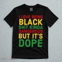 I Love Being Black It's Dope Afro Hair Black History Month T-Shirt thumb 5