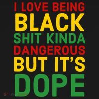 I Love Being Black It's Dope Afro Hair Black History Month T-Shirt thumb 7