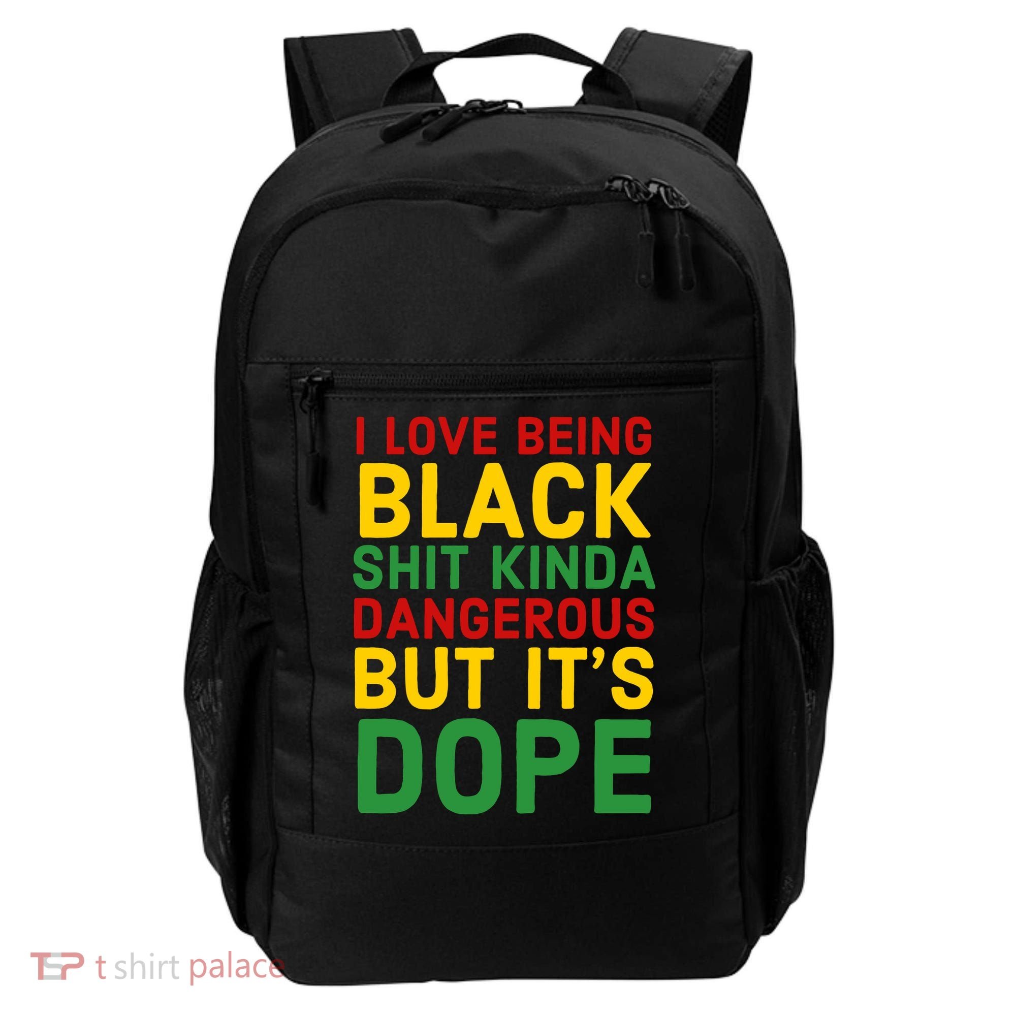 I Love Being Black It's Dope Afro Hair Black History Month Backpack