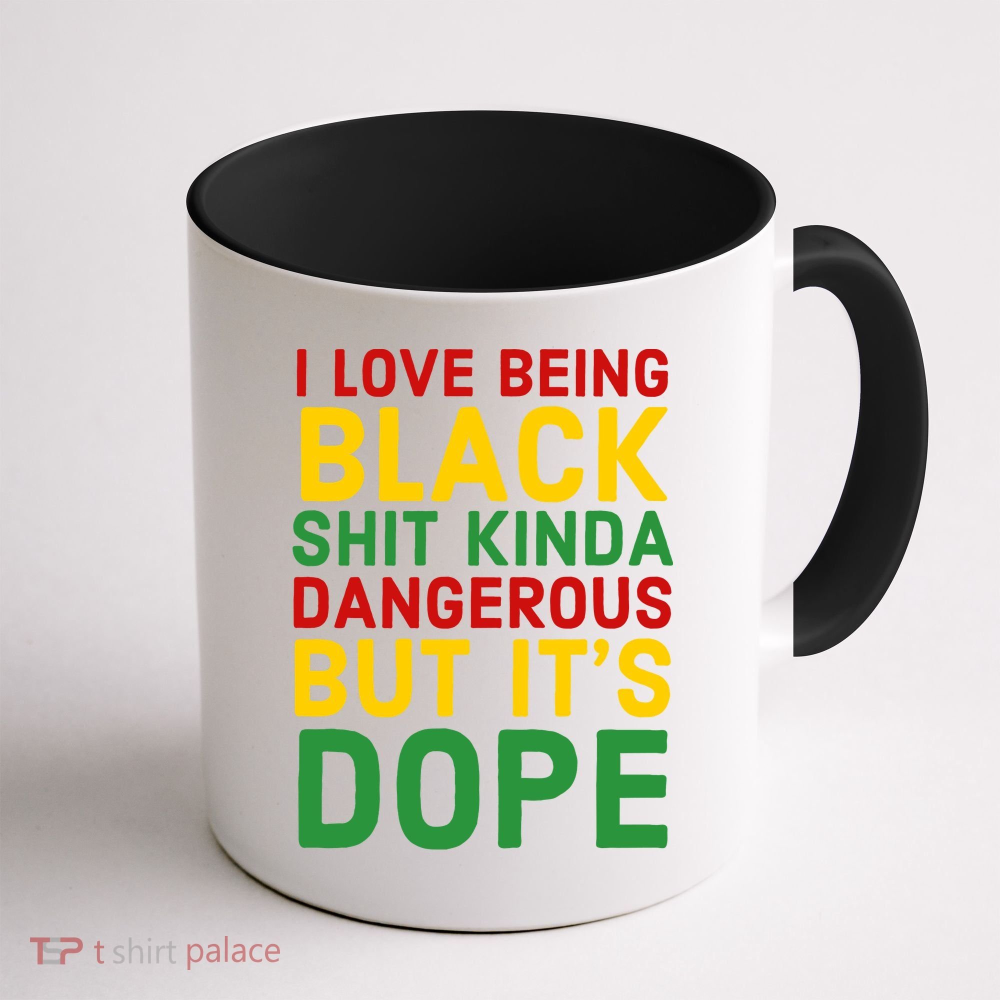 I Love Being Black It's Dope Afro Hair Black History Month Coffee Mug