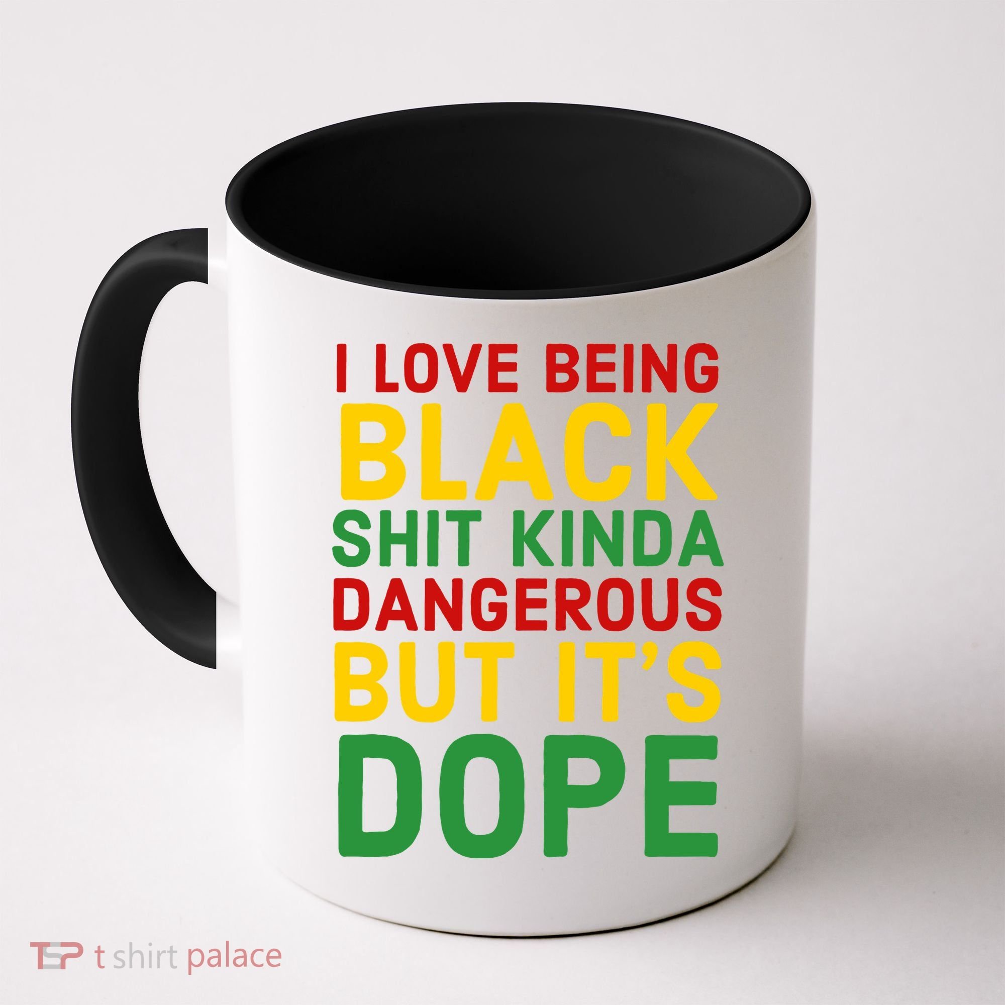 I Love Being Black It's Dope Afro Hair Black History Month Coffee Mug