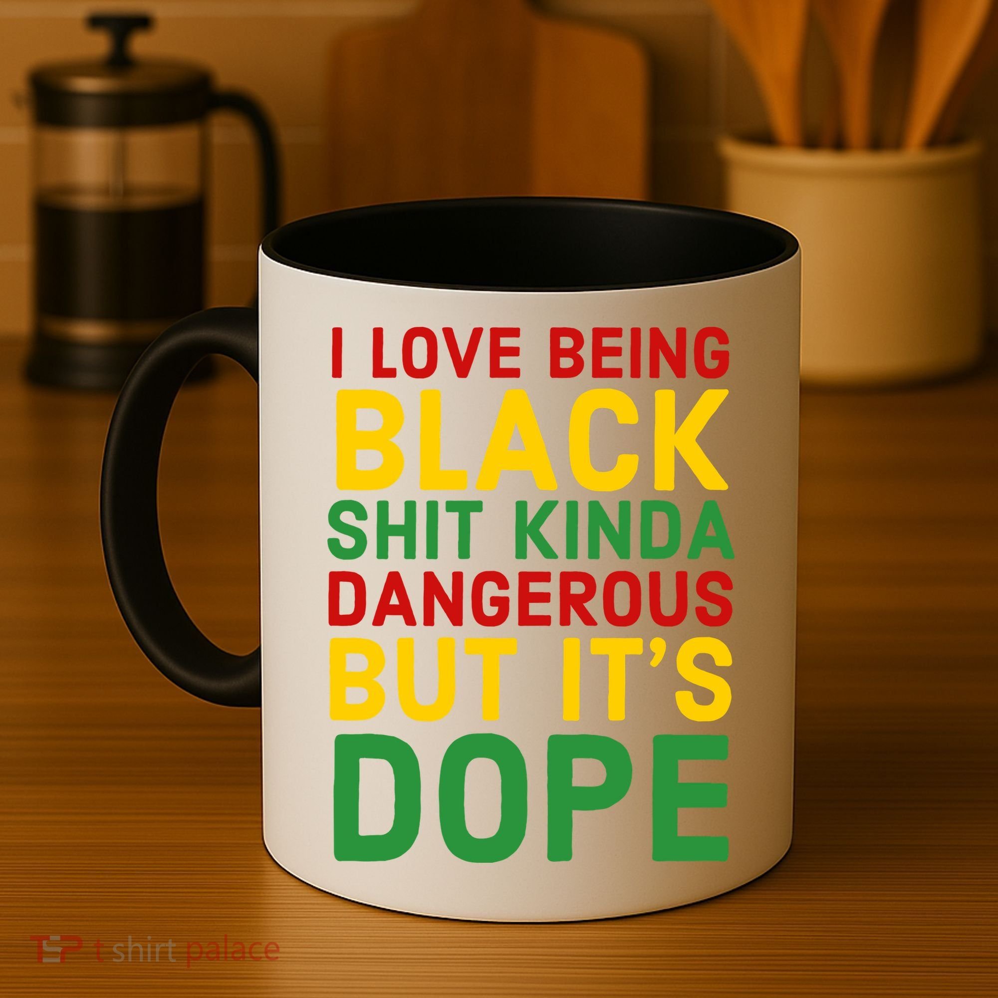 I Love Being Black It's Dope Afro Hair Black History Month Coffee Mug