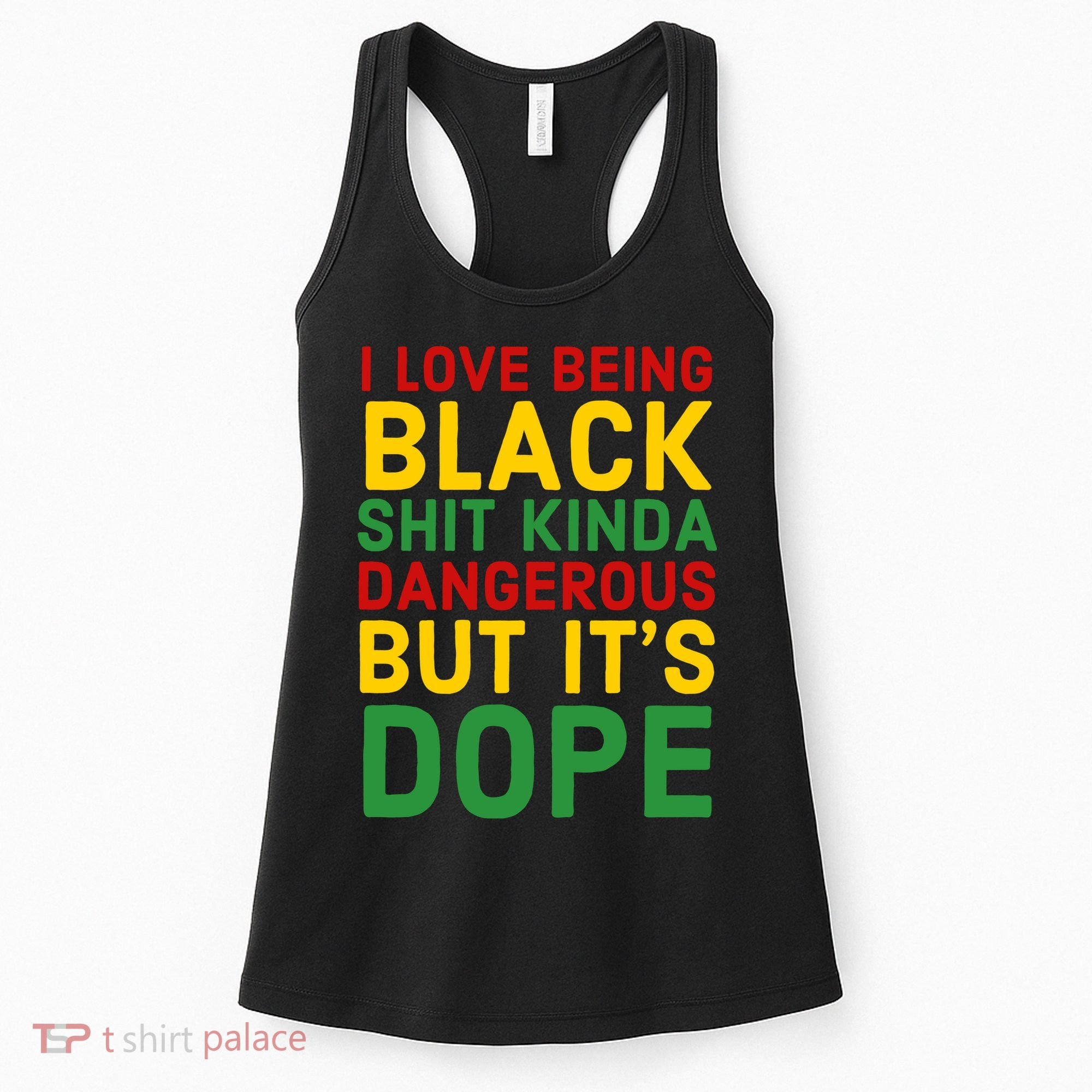 I Love Being Black It's Dope Afro Hair Black History Month Women's Tank Top
