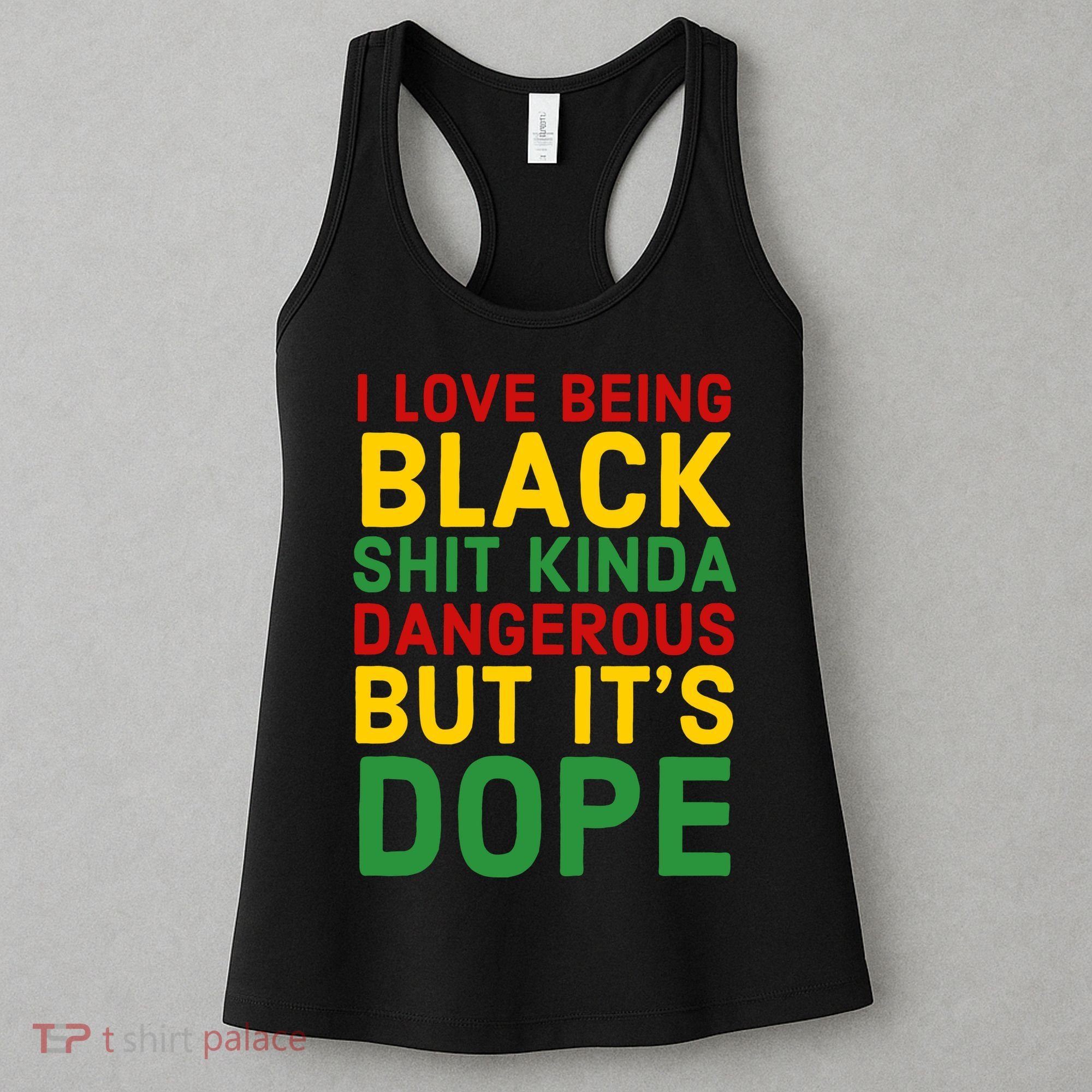 I Love Being Black It's Dope Afro Hair Black History Month Women's Tank Top