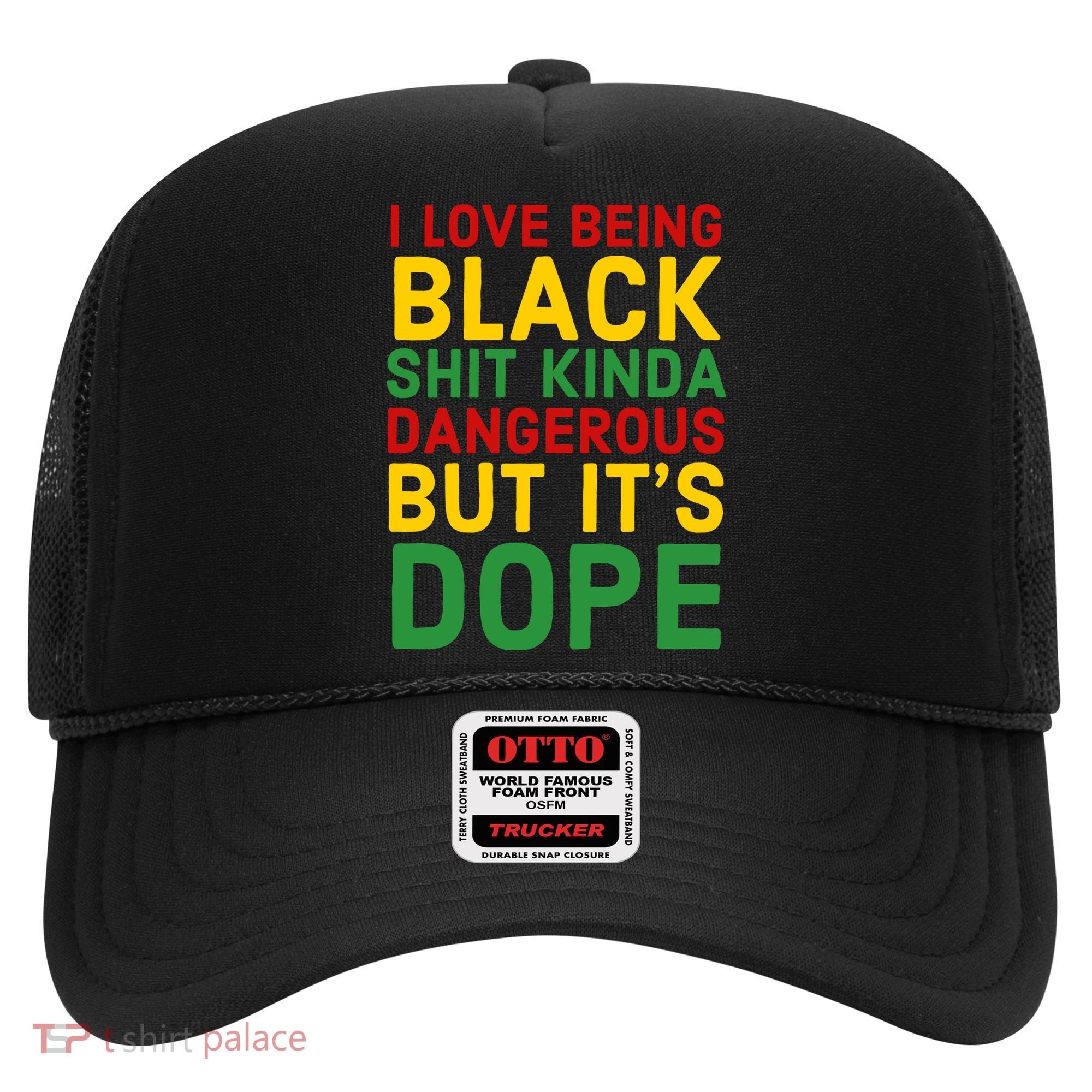 I Love Being Black It's Dope Afro Hair Black History Month Hat
