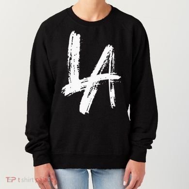 Interlocking La Brush Design Los Angeles California Women's Sweatshirt