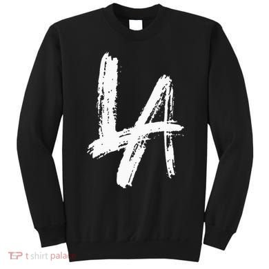 Interlocking La Brush Design Los Angeles California Sweatshirt