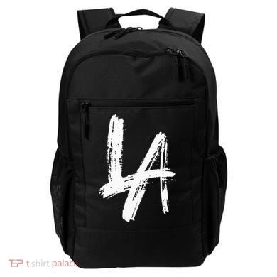 Interlocking La Brush Design Los Angeles California Backpack