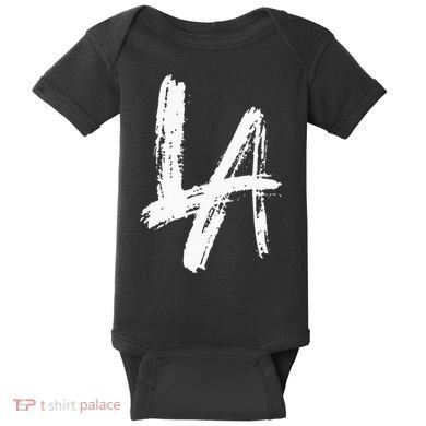 Interlocking La Brush Design Los Angeles California Baby Bodysuit