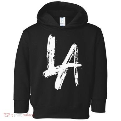 Interlocking La Brush Design Los Angeles California Toddler Hoodie