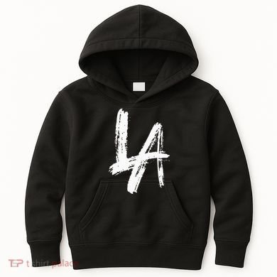 Interlocking La Brush Design Los Angeles California Kids Hoodie