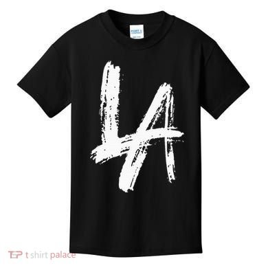 Interlocking La Brush Design Los Angeles California Kids T-Shirt