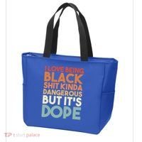 I Love Being Black History Kinda Dangerous But It's Dope Gift Tote Bag thumb 3