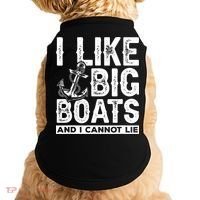 I Like Big Boats And I Can't Lie Doggie Tank thumb 0