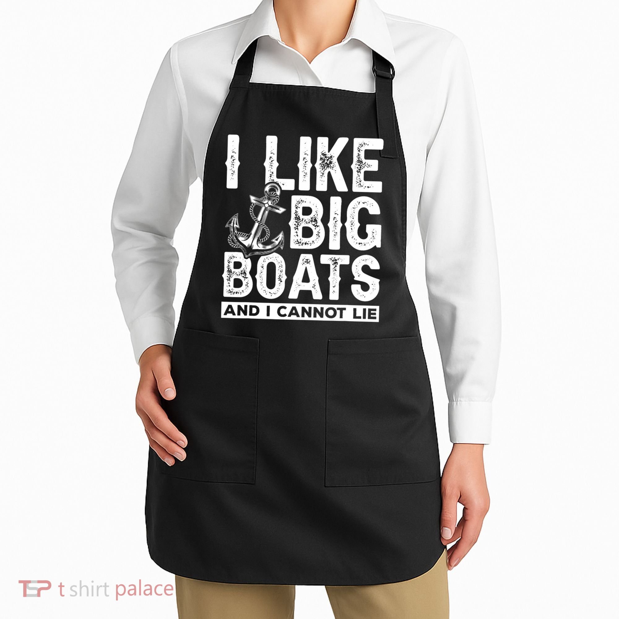 I Like Big Boats And I Can't Lie Apron