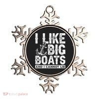 I Like Big Boats And I Can't Lie Ornament thumb 0