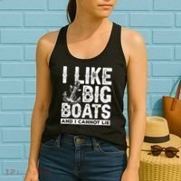 I Like Big Boats And I Can't Lie Women's Tank Top thumb 2