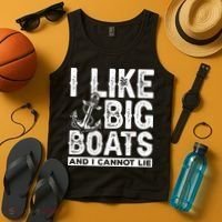 I Like Big Boats And I Can't Lie Tank Top thumb 4