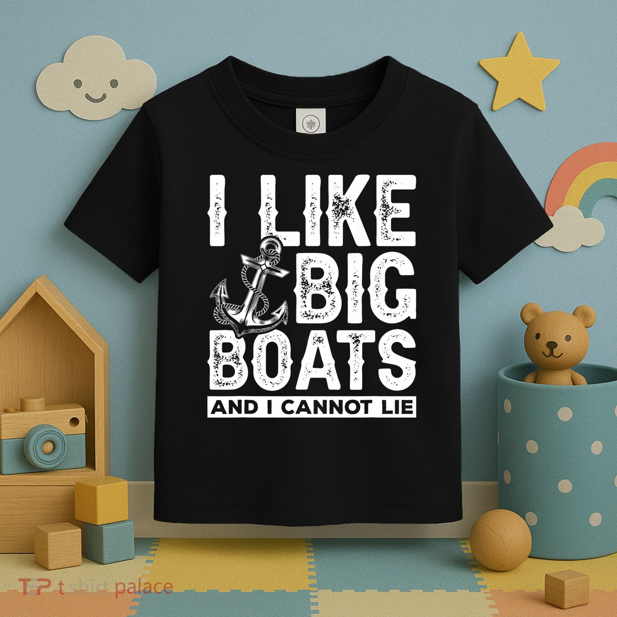 I Like Big Boats And I Can't Lie Toddler T-Shirt