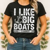 I Like Big Boats And I Can't Lie Women's T-Shirt thumb 2