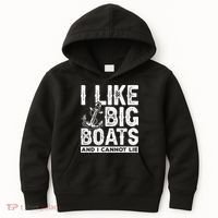 I Like Big Boats And I Can't Lie Kids Hoodie thumb 0