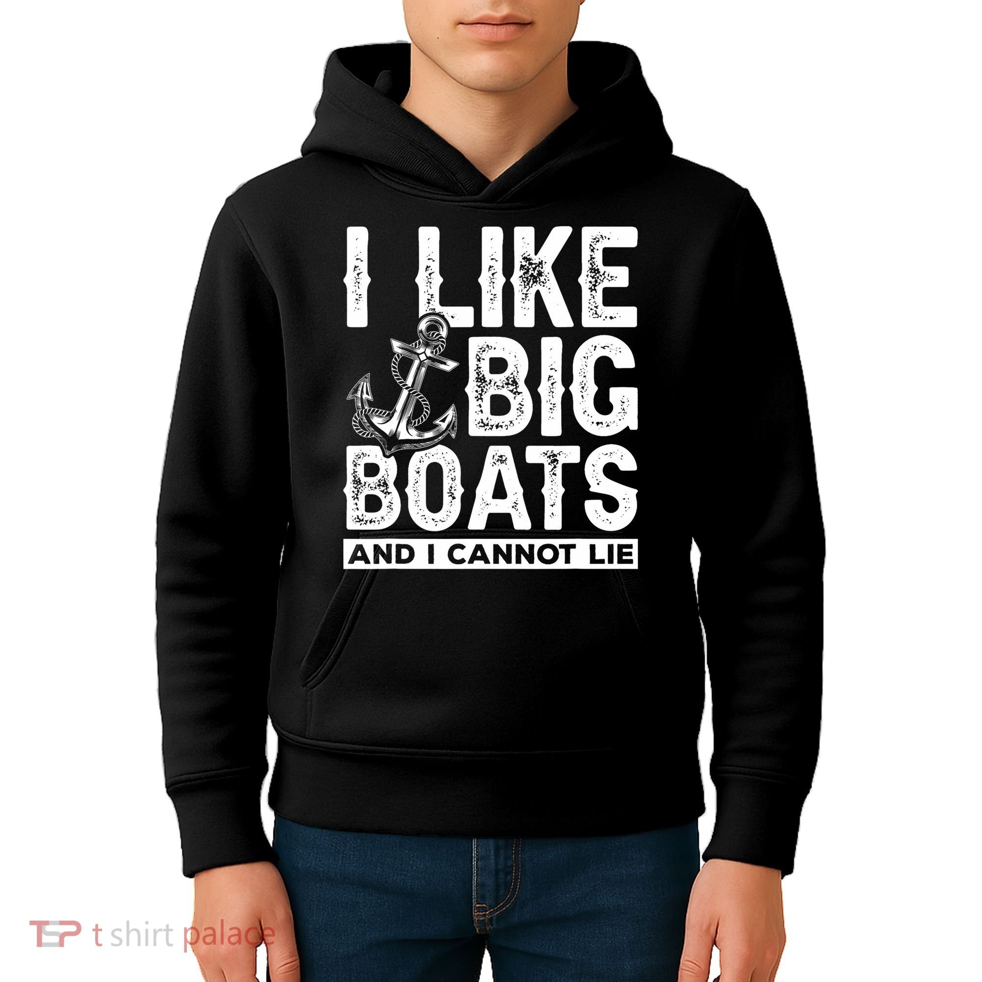 I Like Big Boats And I Can't Lie Kids Hoodie